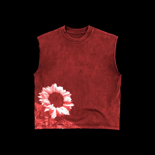 SUNFLOWER RED UNISEX TANK TOP