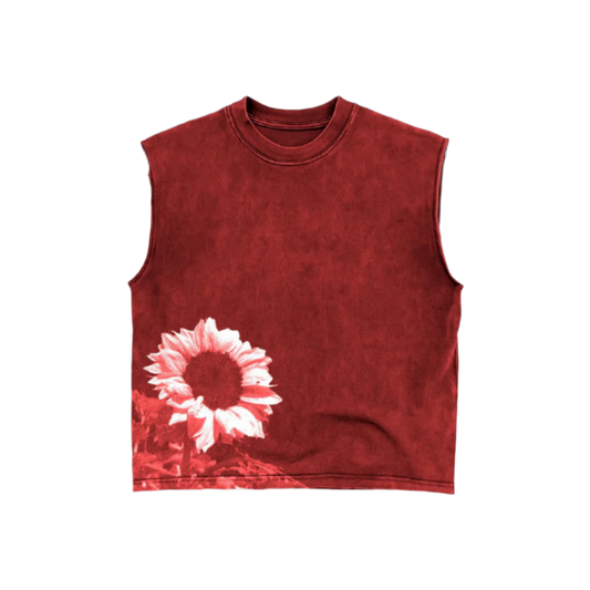 SUNFLOWER RED UNISEX TANK TOP